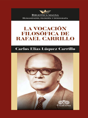 cover image of La vocación filosófica de Rafael Carrillo